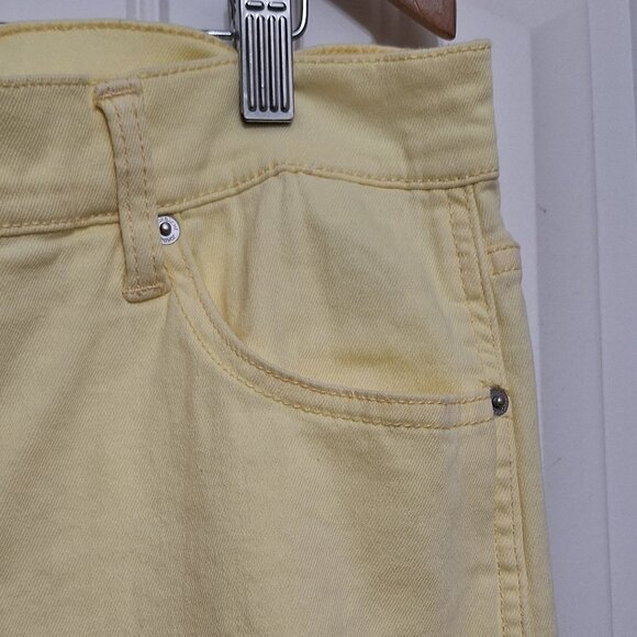 Jordache Vintage Yellow Women's High Rise Straight Legs Jeans Size 14 - Picture 4 of 11